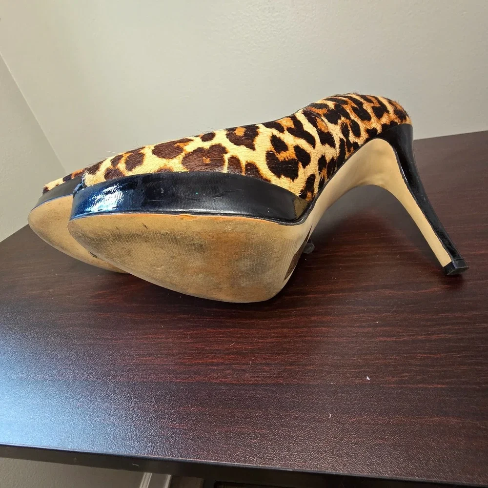 MICHAEL KORS Ionna Pump Leopard Cheetah print‎ haircalf 10M ORIG $125  MK shoe
